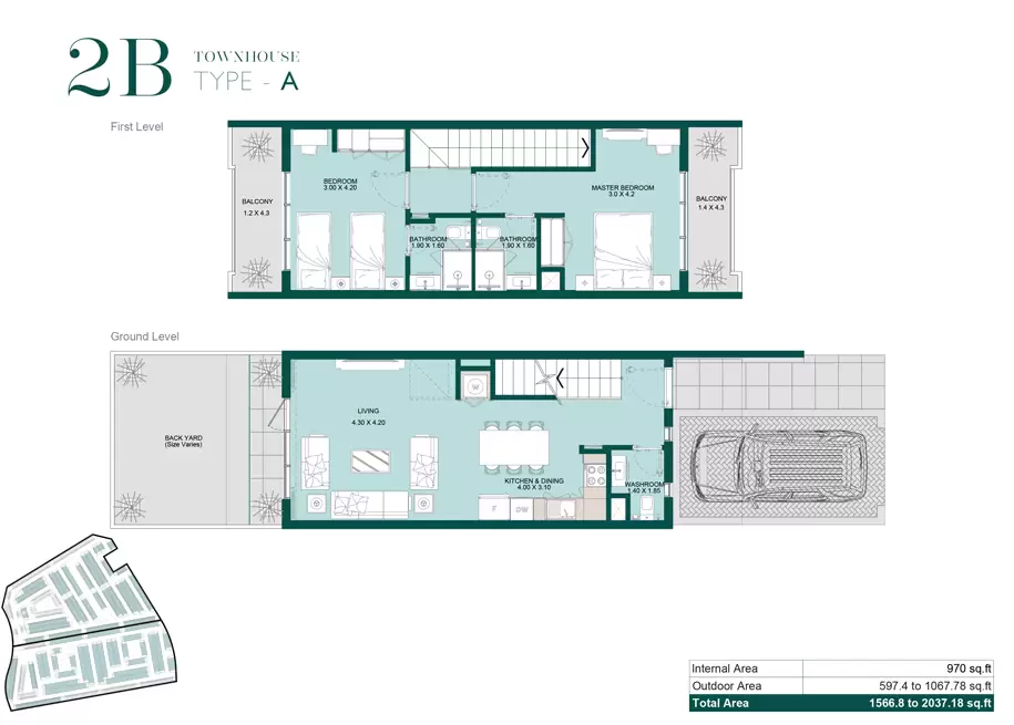 2 Bedrooms-Type A